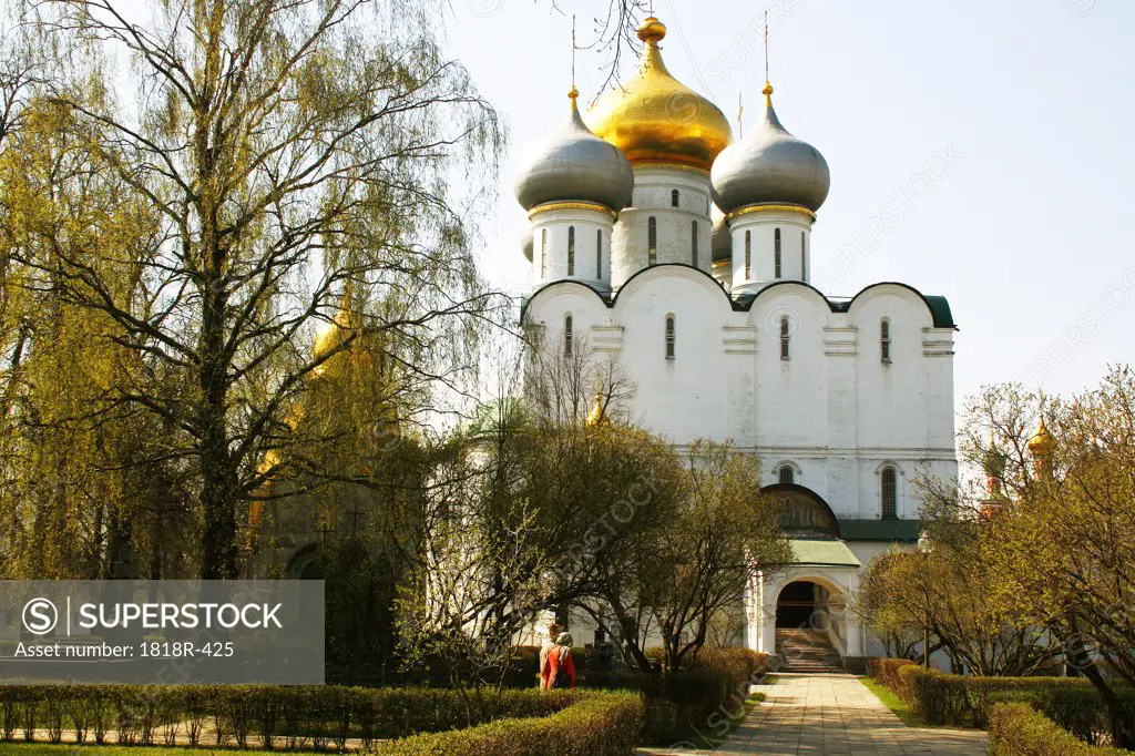 Russia, Moscow, Novodevichiy Convent, Cathedral of Virgin of Smolensk