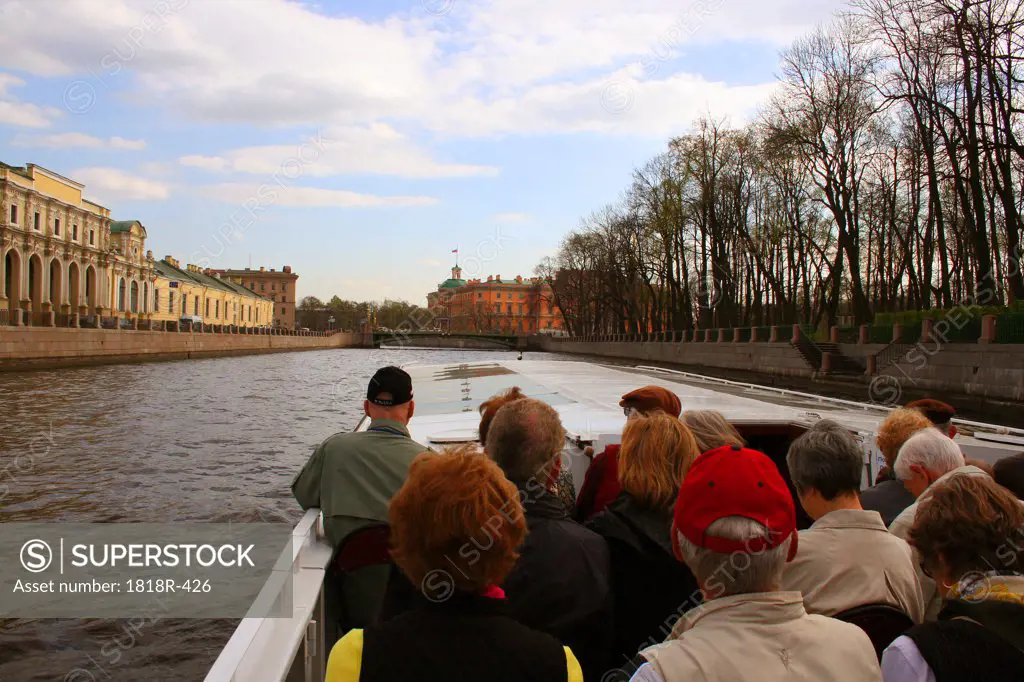 Russia, St. Petersburg, Canal boat tour