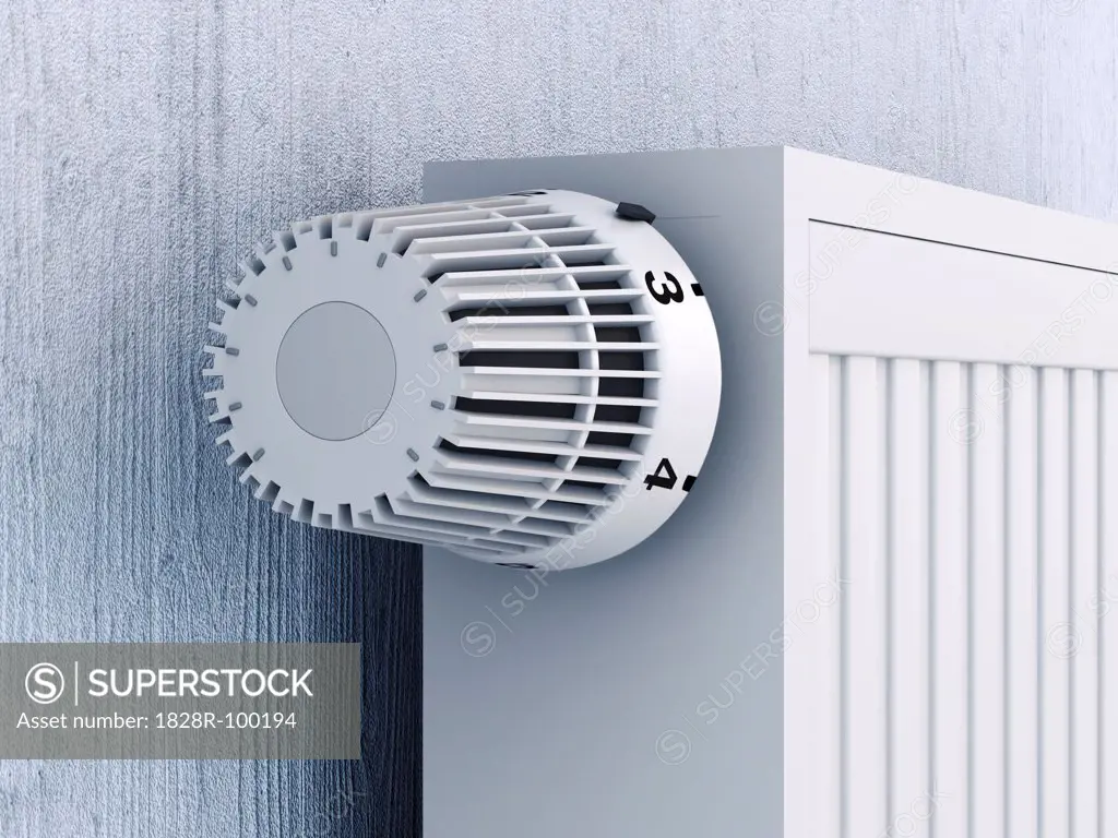 3D Illustration of Close-up of Thermostat. 11/12/2013