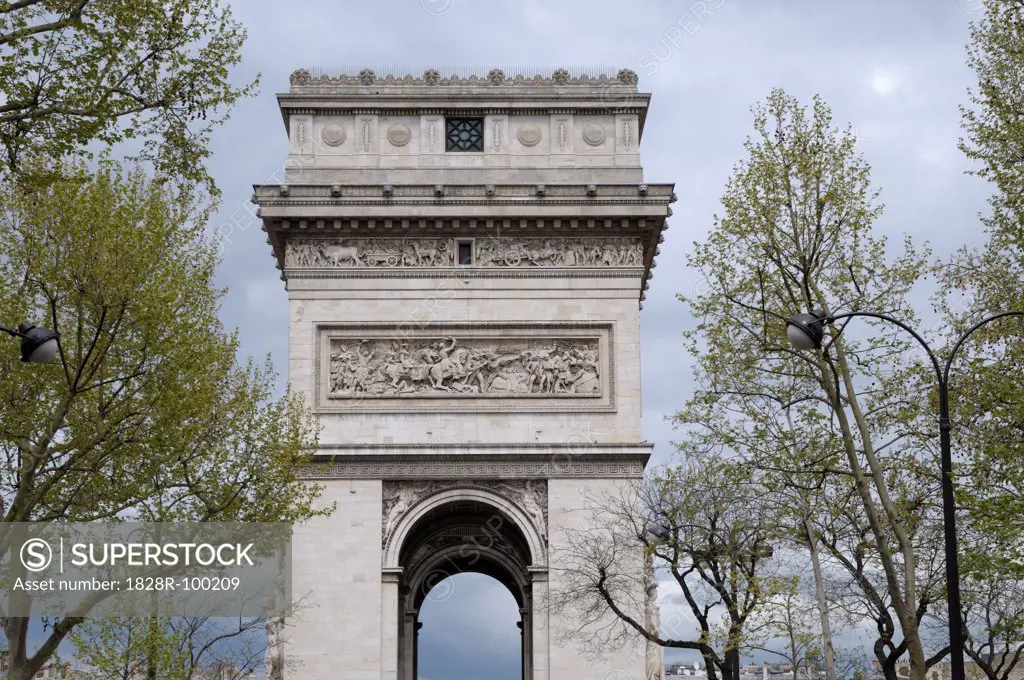 Arc De Triomphe, 8th Arrondissement, Paris, France. 04/29/2013