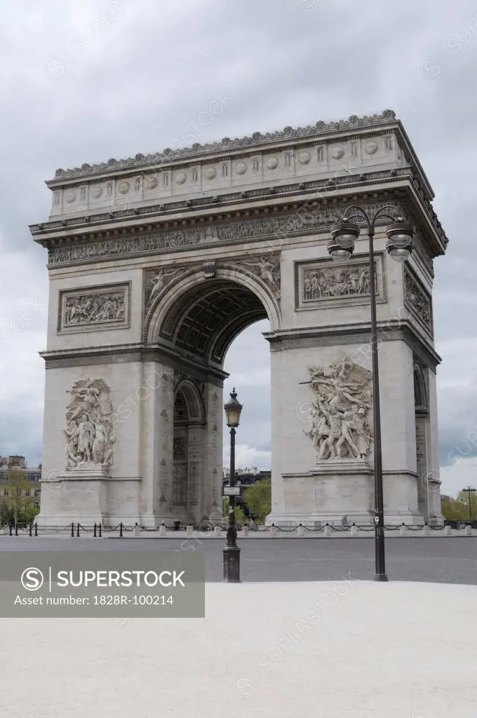 Arc De Triomphe, 8th Arrondissement, Paris, France. 04/29/2013