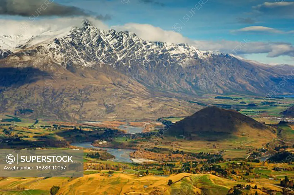 Remarkable Mountains and Valley, Queenstown, Otago, South Island, New Zealand   
