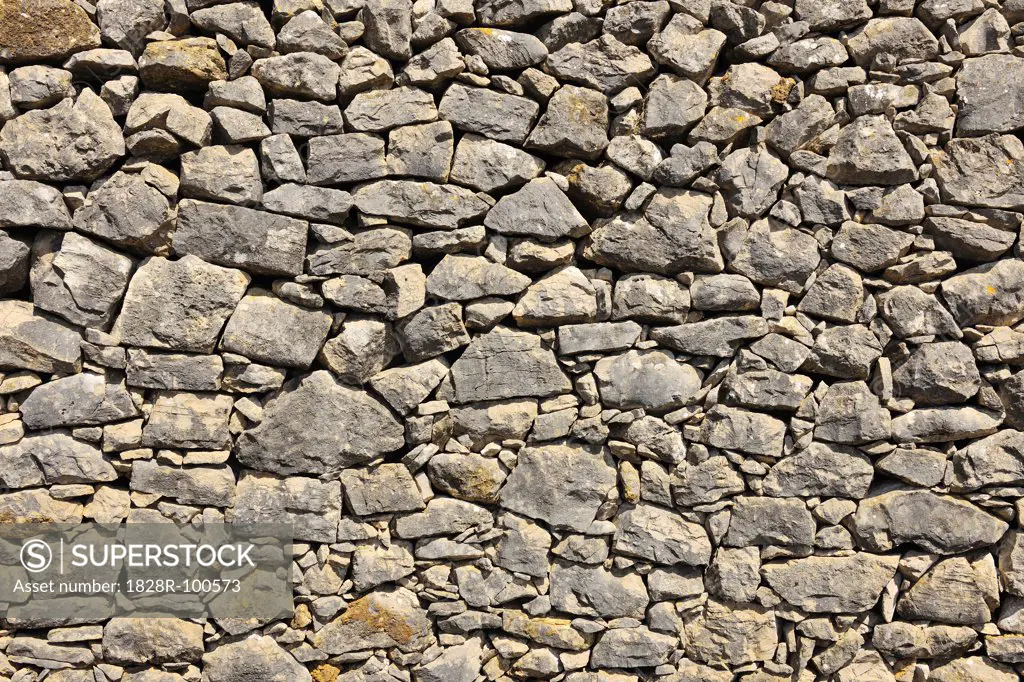 Clsoe-up of Stone Wall, Peniche, Leiria, Portugal. 04/04/2012