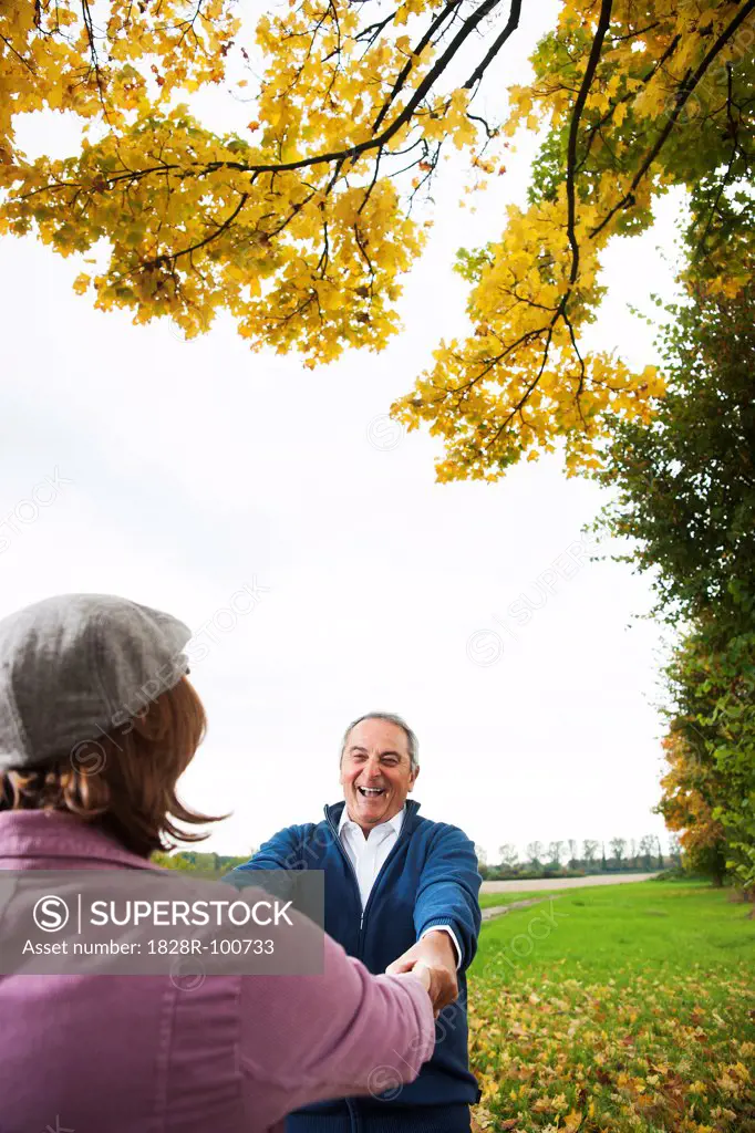 Couple Outdoors, Mannheim, Baden-Wurttemberg, Germany. 10/16/2013