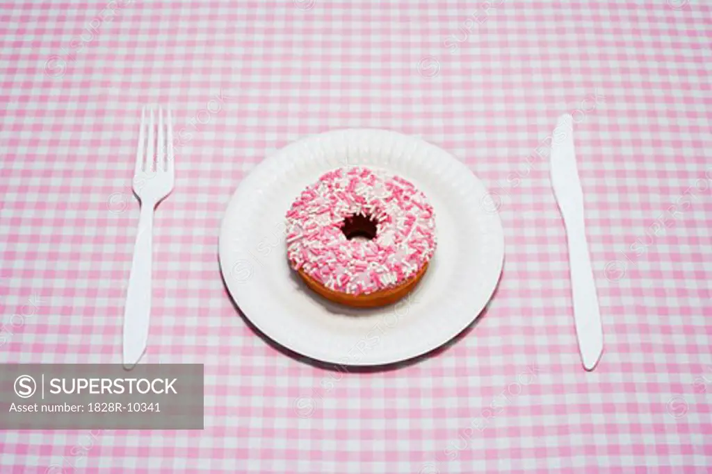 Place Setting with Doughnut   