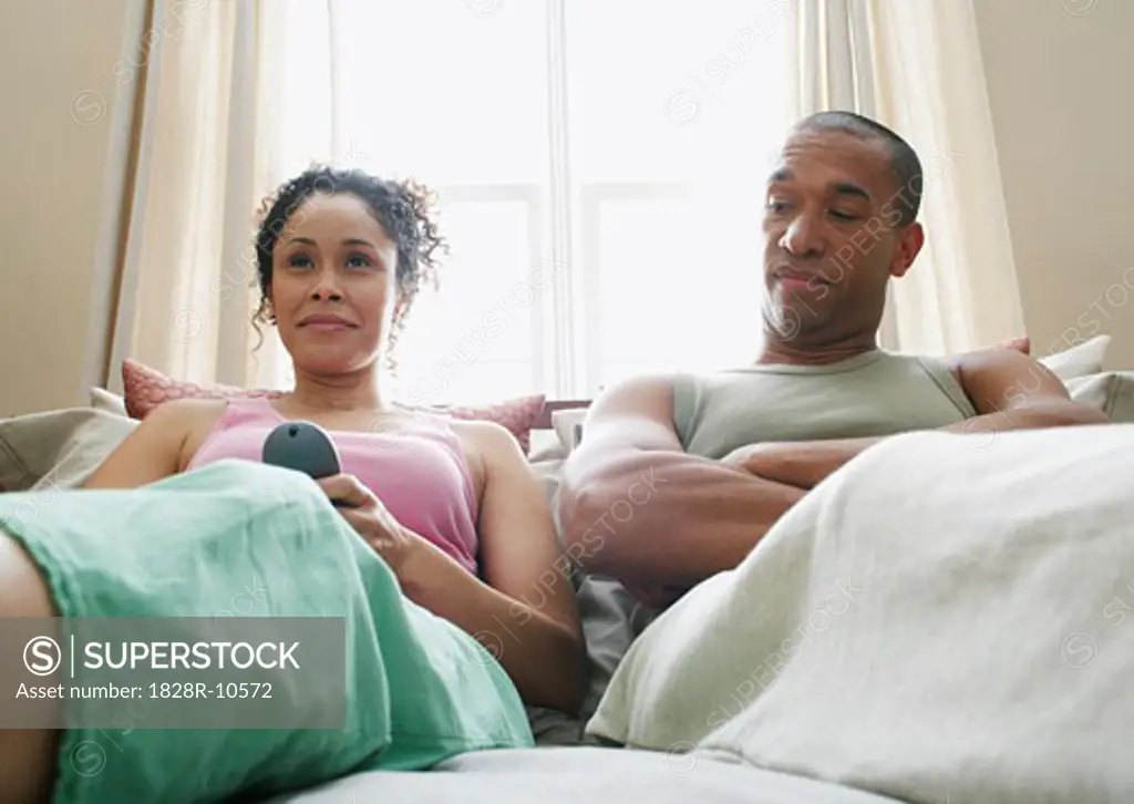 Couple Watching Television   