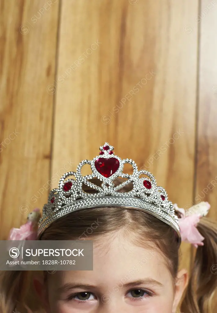 Portrait of Girl Dressed As Princess   