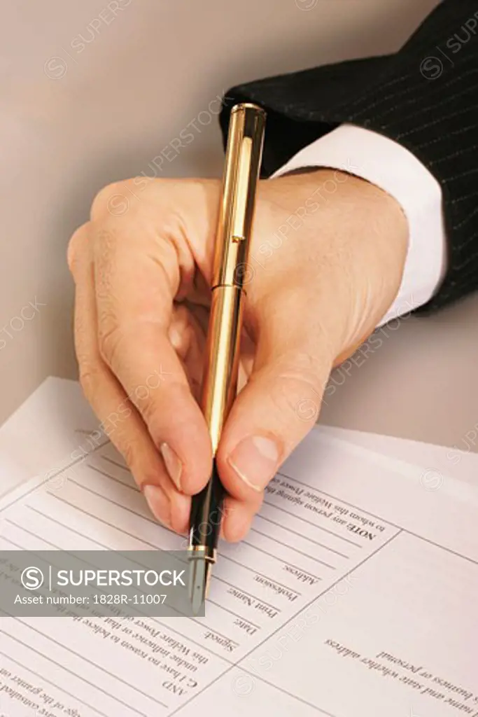 Person's Hand Writing   