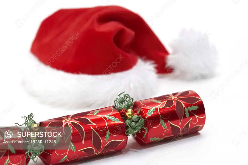 Christmas Cracker and Santa Hat   