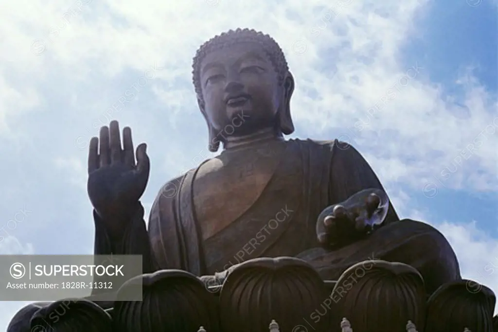 Buddha Statue, Lantau Island, Hong Kong, China   