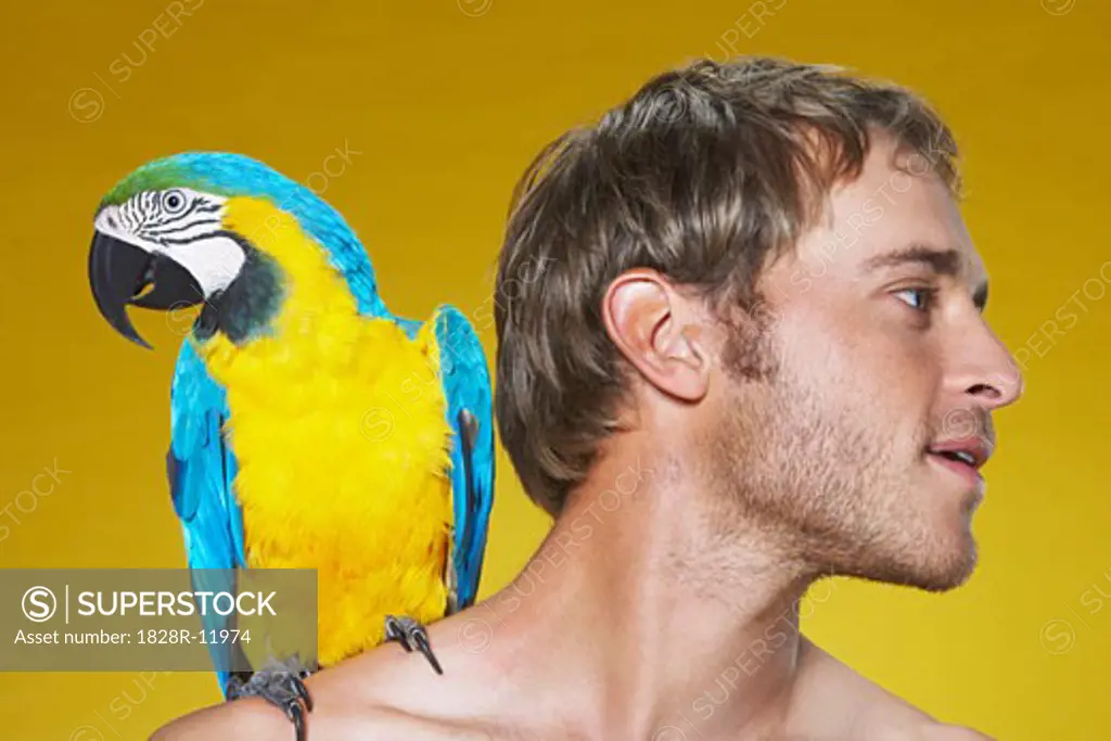 Man with Parrot   