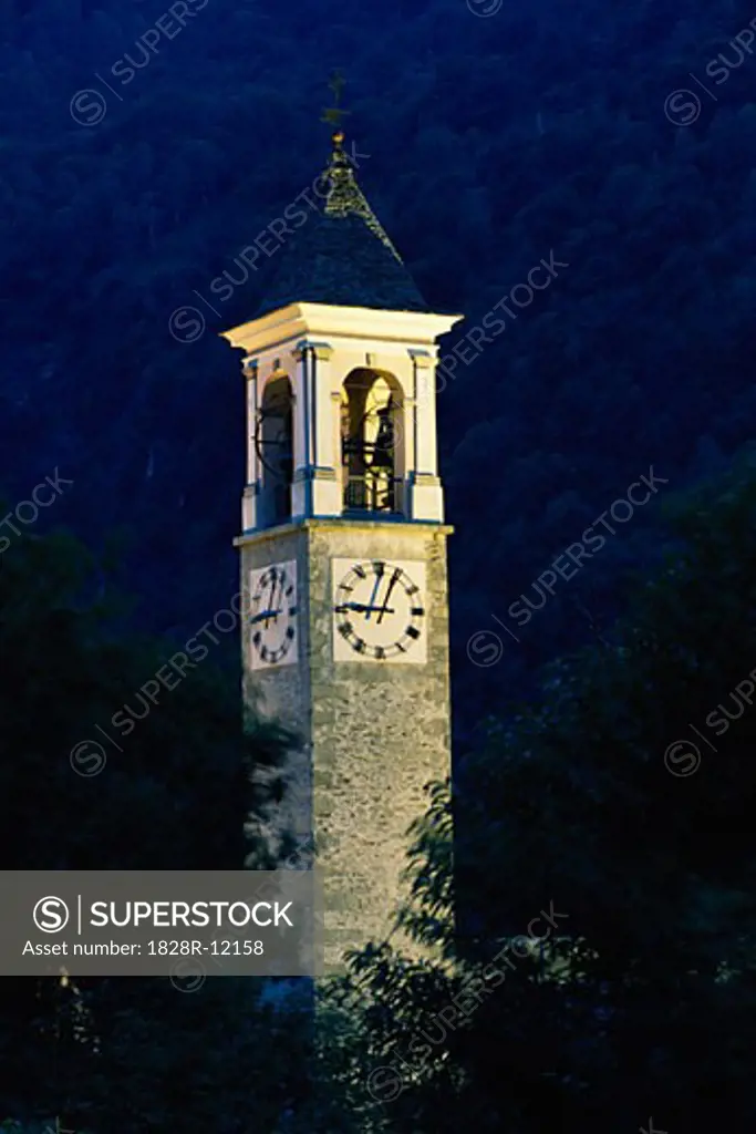 Clock Tower, Ticino, Switzerland   