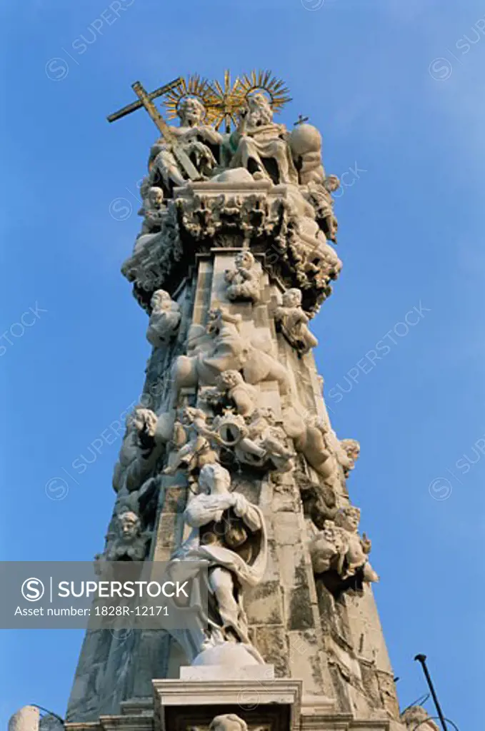 Holy Trinity Column, Szentharomsag Square, Budapest, Hungary   