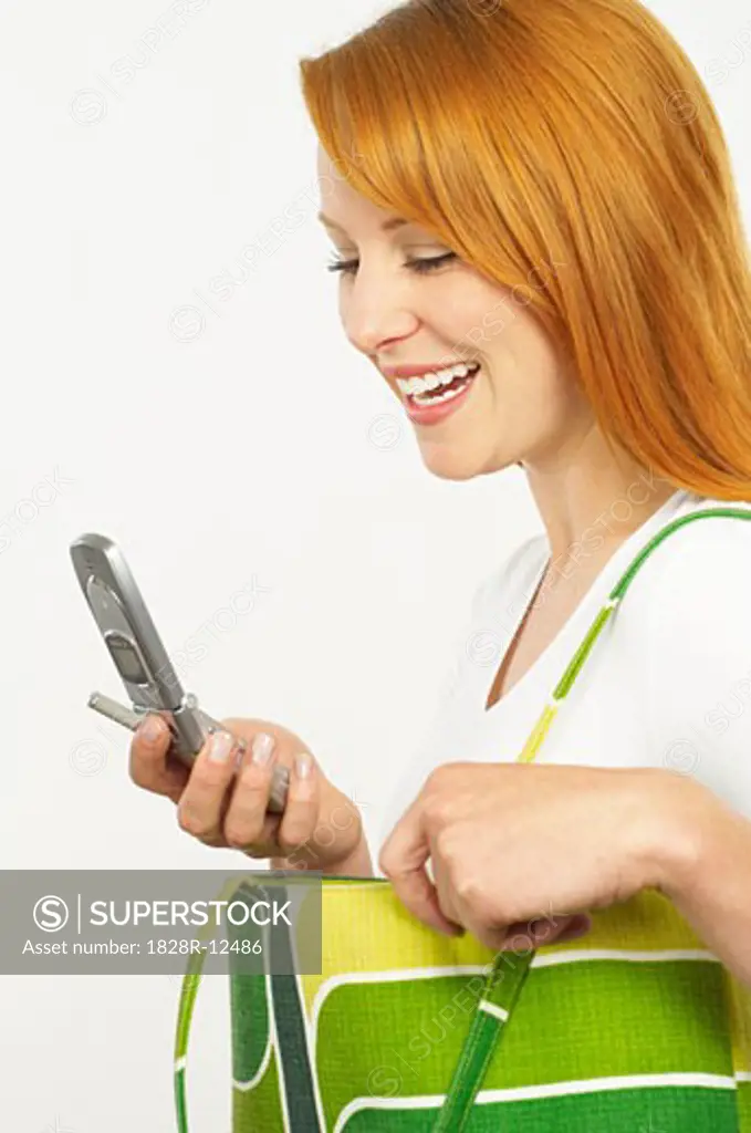 Woman using Cellphone   