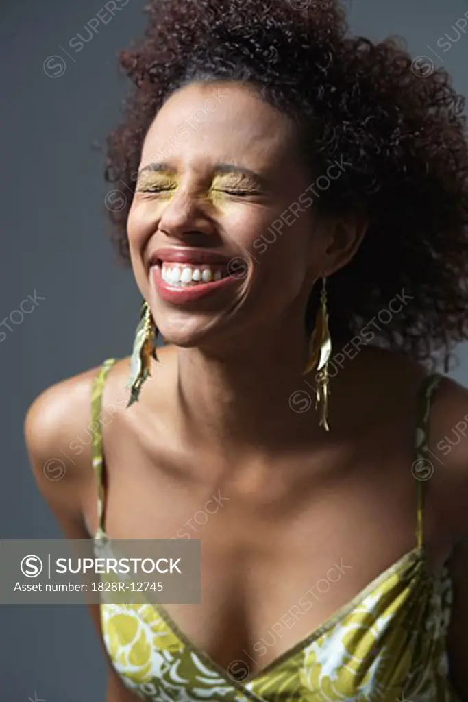 Portrait of Woman Laughing   