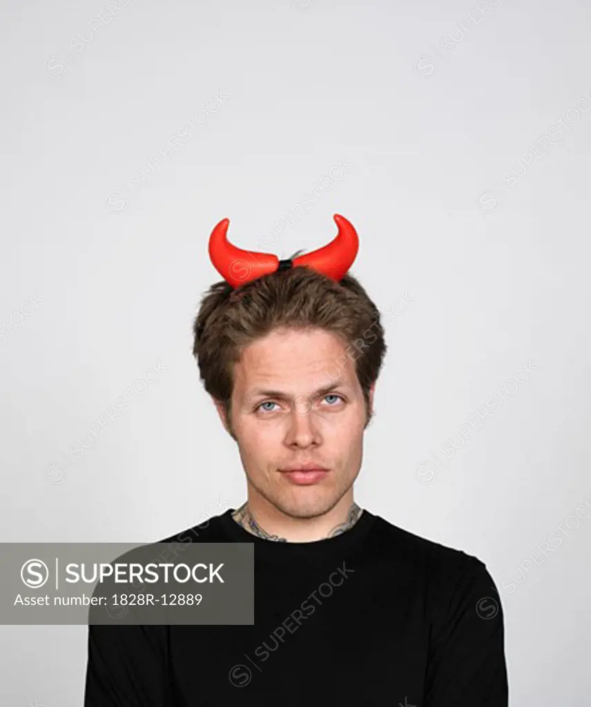 Man with Devil's Horns   