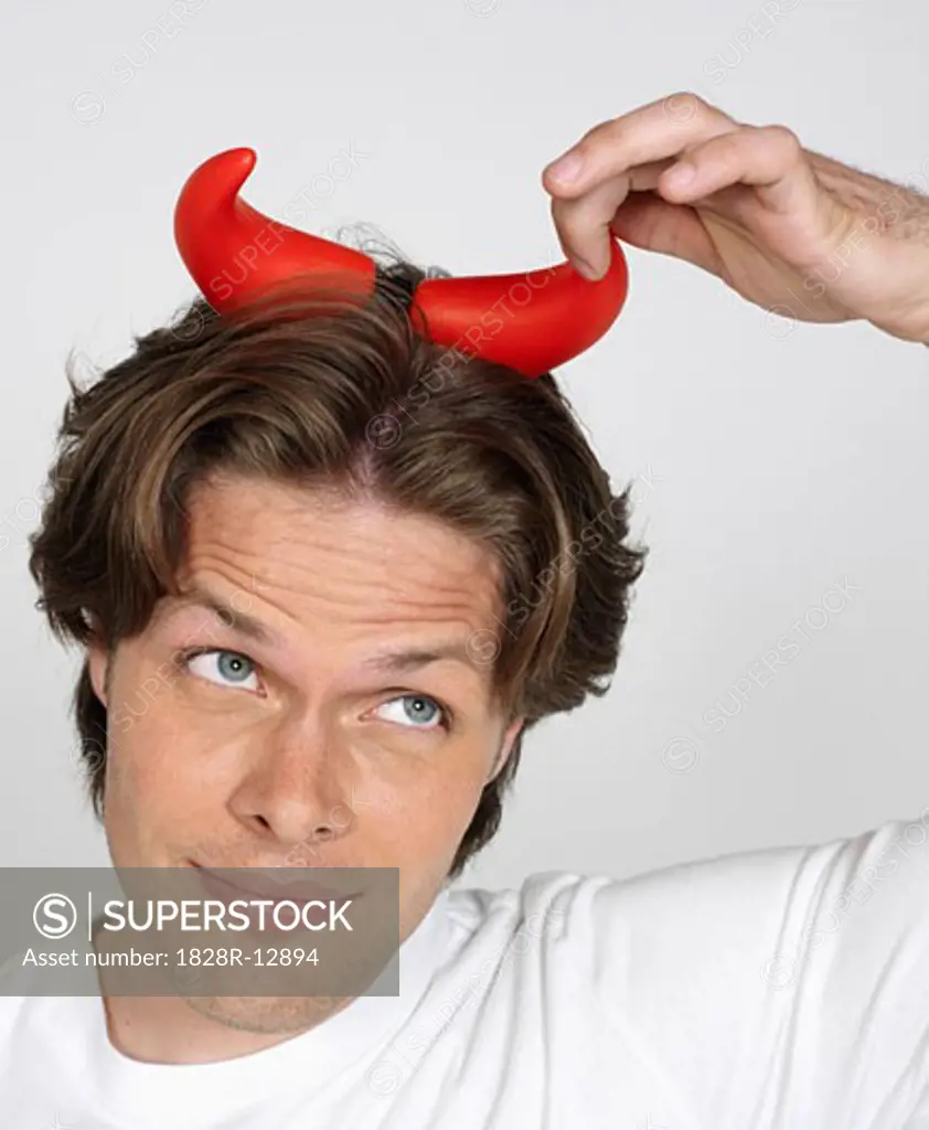 Man with Devil's Horns   