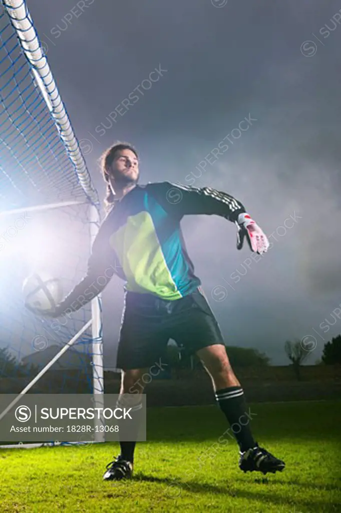 Man Playing Soccer   