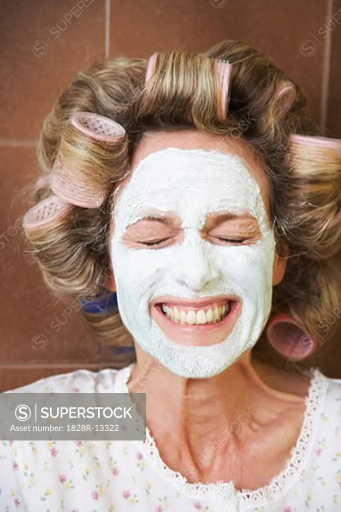 Woman With Facial Mask   