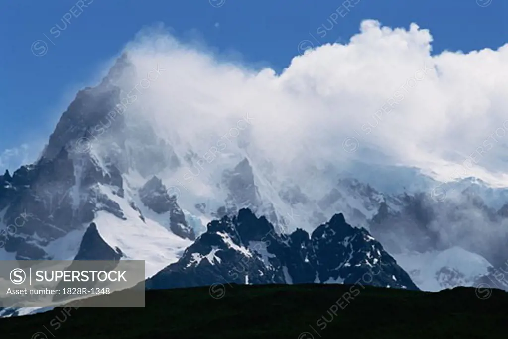 Clouds Created by Icefields Torres Del Paine Mountains Chile   