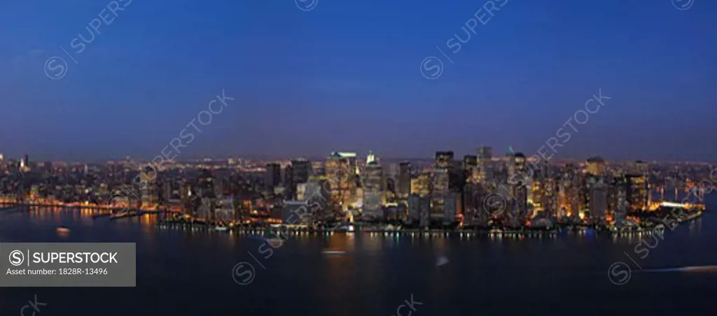 Skyline, Manhattan, New York City, New York, USA   