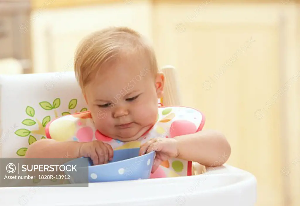 Baby in High Chair   