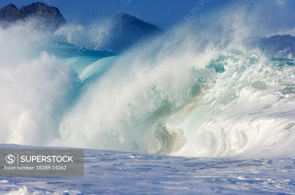 Waves, North Shore, Oahu, Hawaii   
