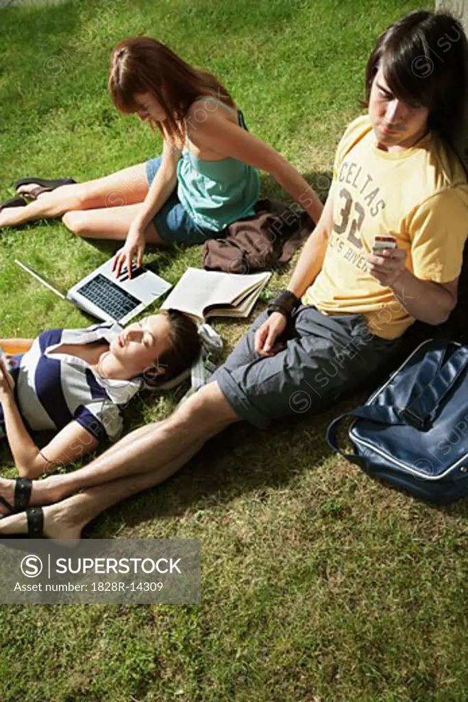 Group of Students Outdoors   