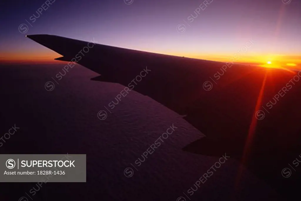 Dawn from Plane over Atlantic   