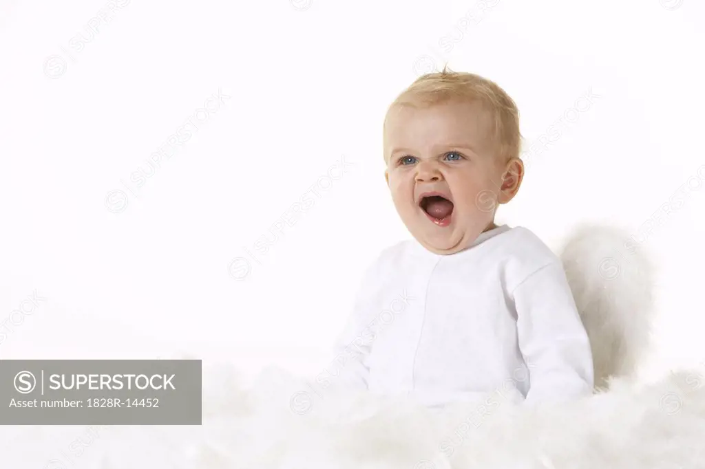 Baby Dressed as Angel   