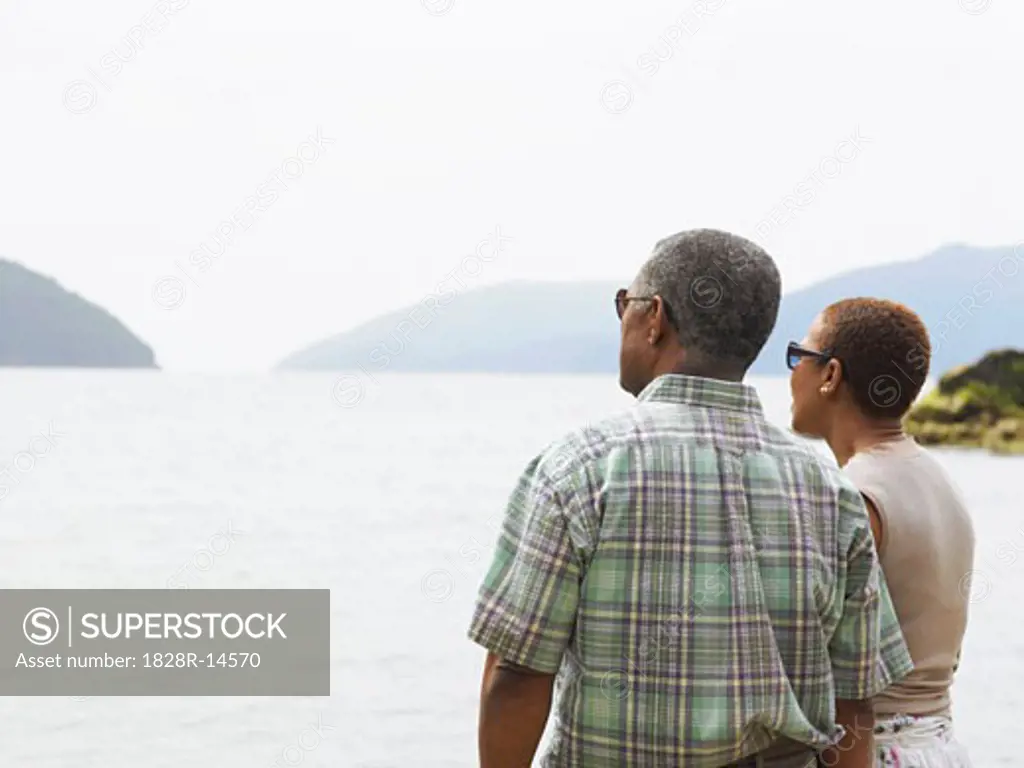 Couple Looking over Water   