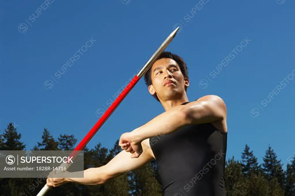 Man About to Throw Javelin   