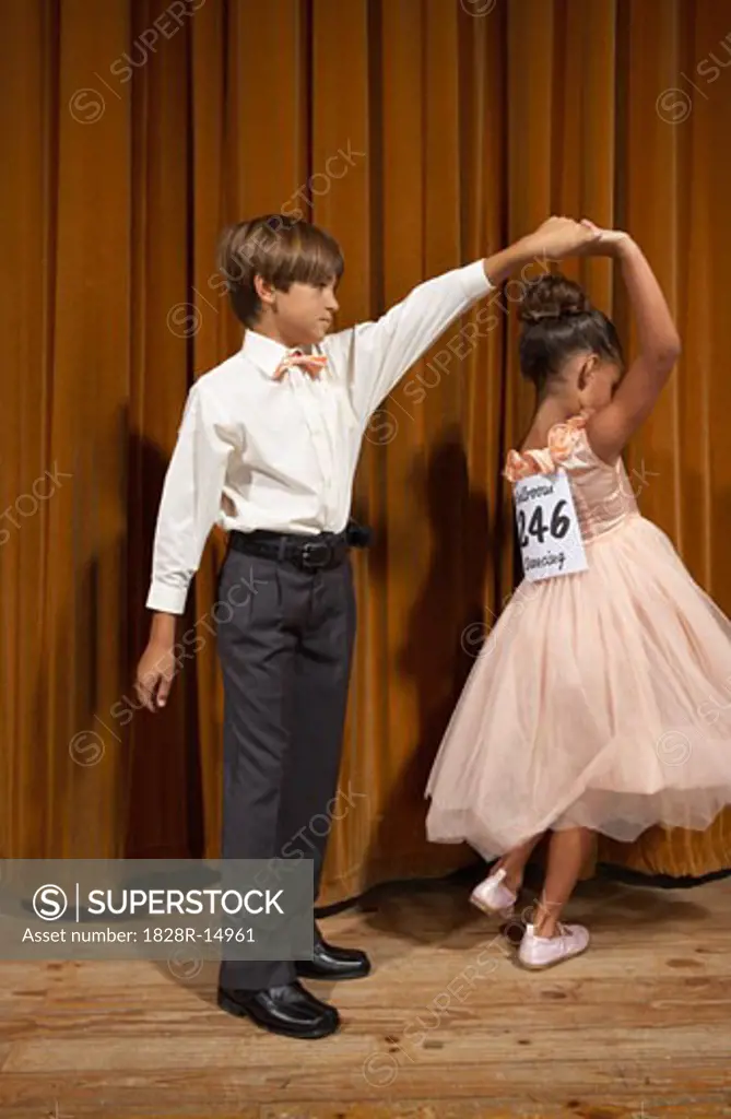 Boy and Girl Ballroom Dancing   