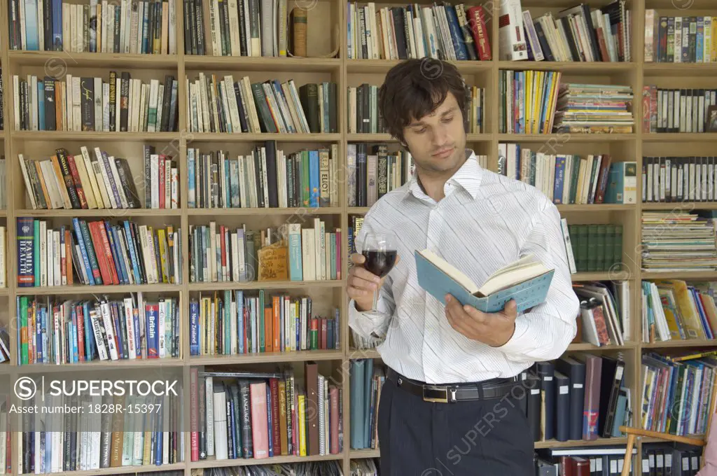 Man Reading Book   