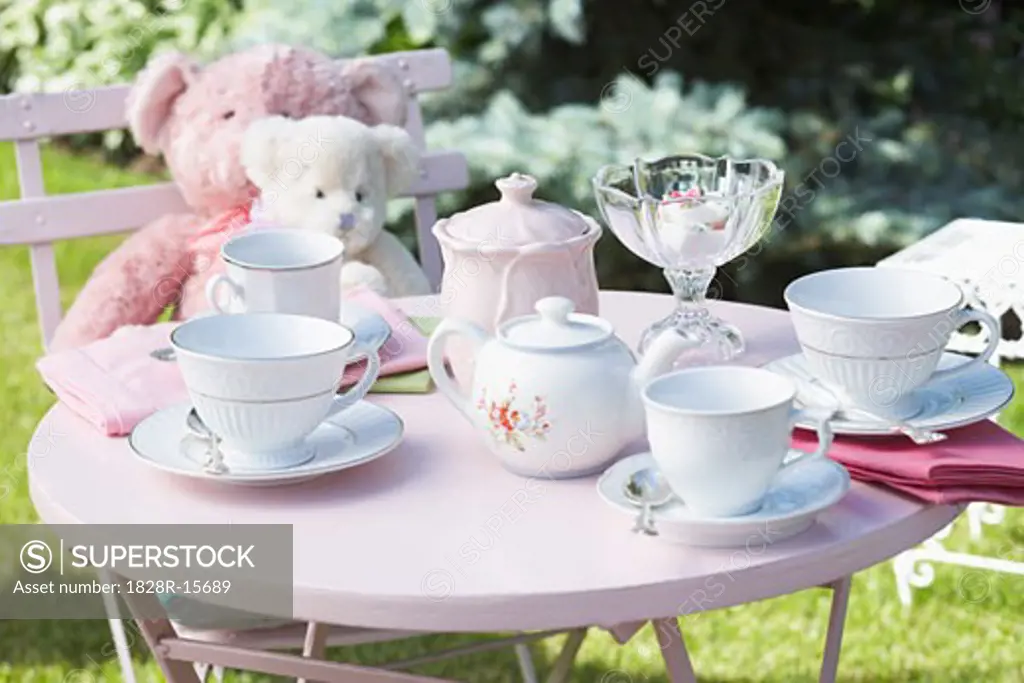 Table Set for Tea Party   