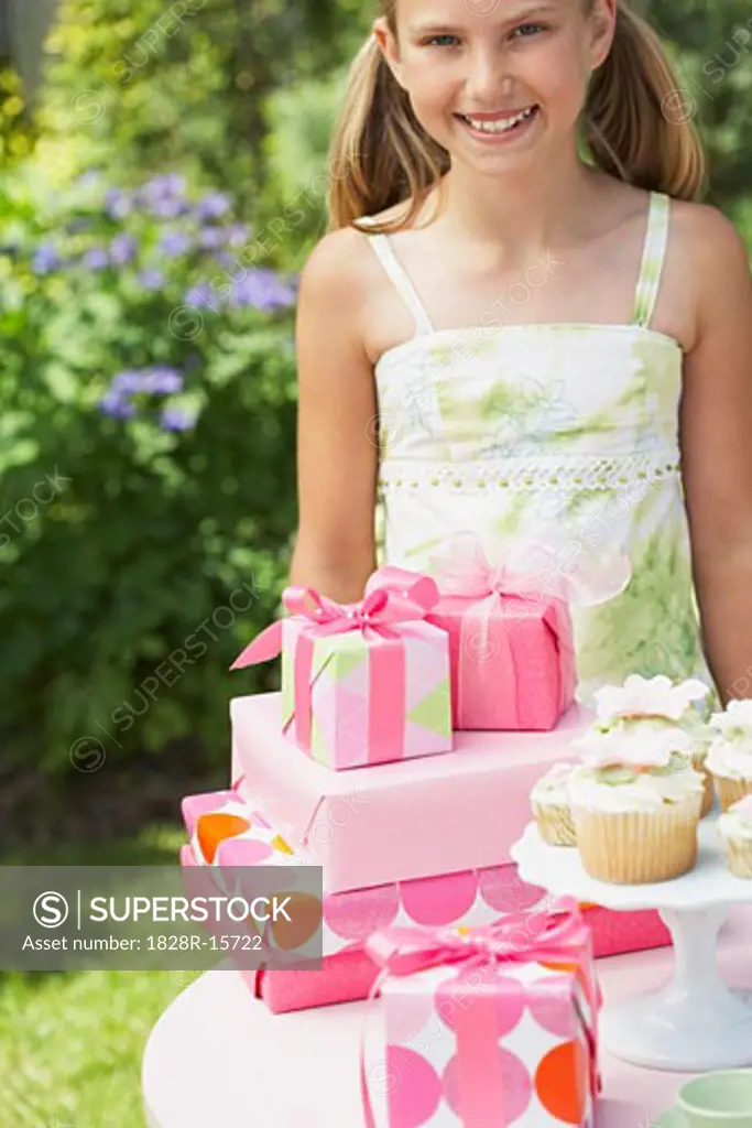 Girl at Birthday Party   