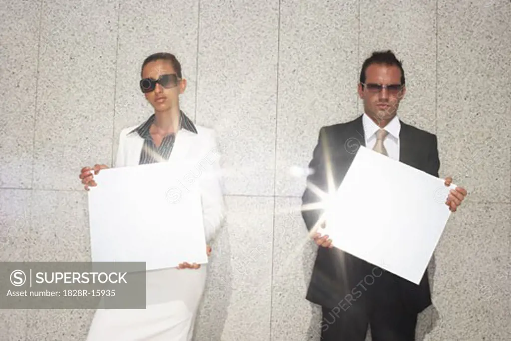 Business People Holding Mirrors   