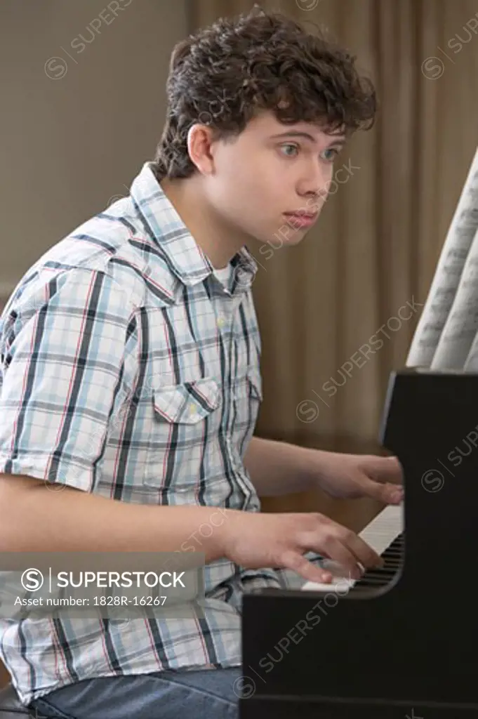 Boy Playing Piano   