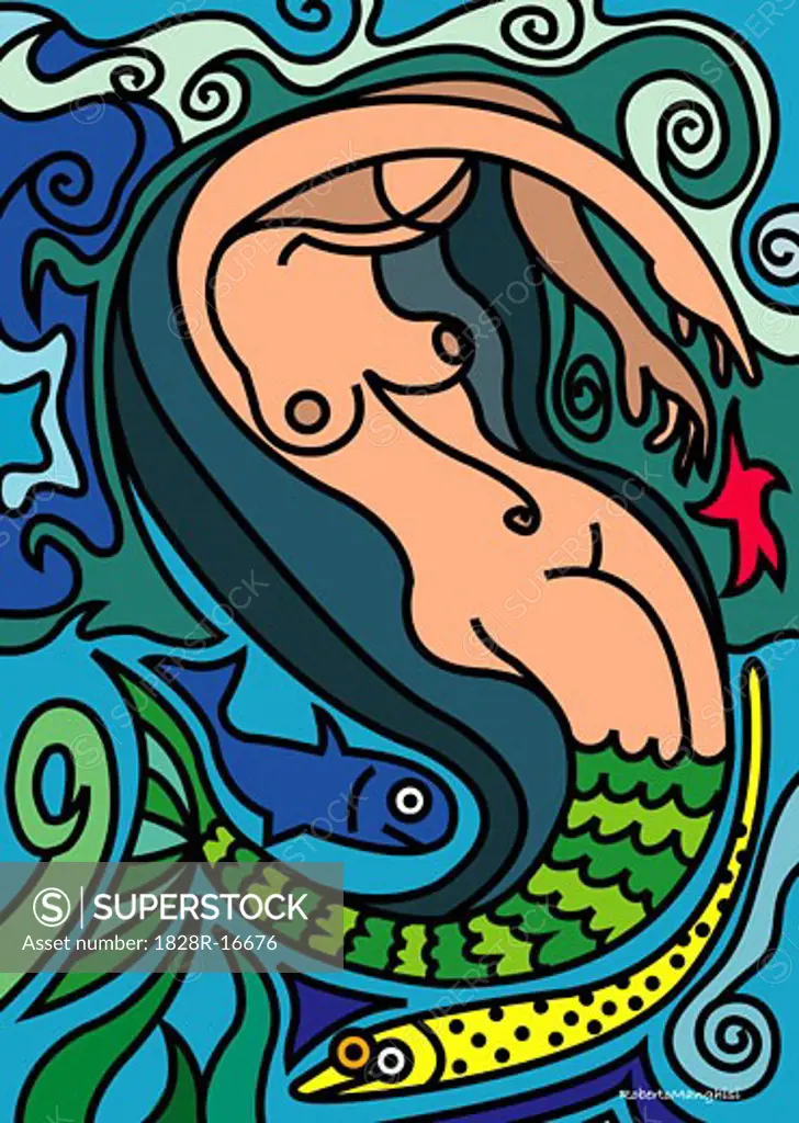 Illustration of Mermaid   