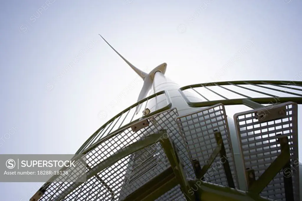 Stairs and Platform of Wind Turbine   