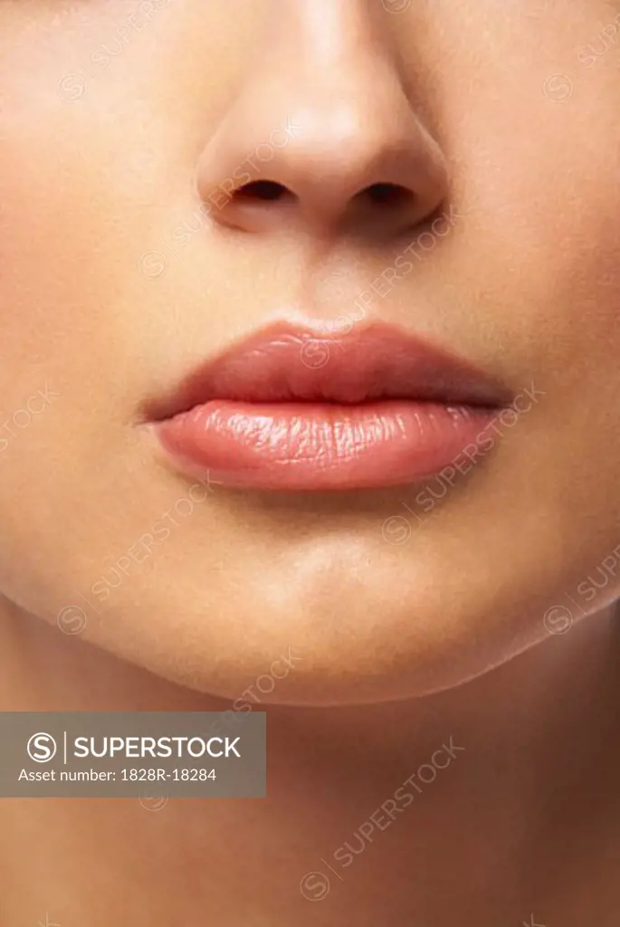 Close-Up of Woman's Lips   