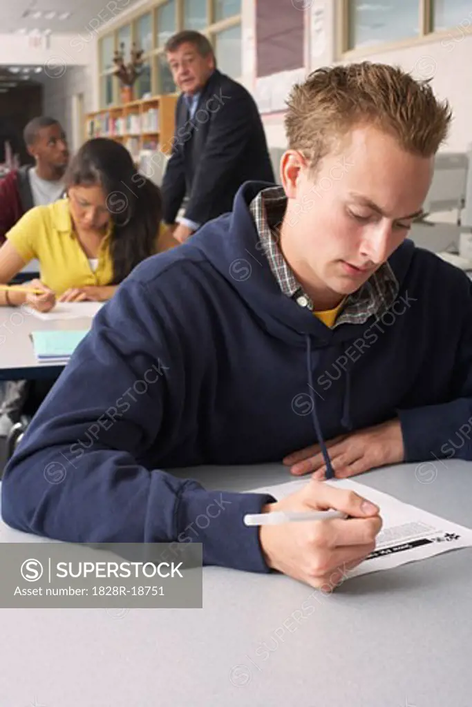 Students Taking Test   