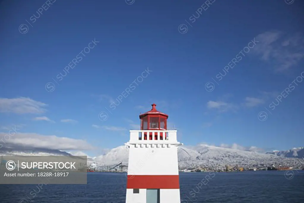 Brockton Point Lighthouse, Stanley Park, Vancouver,  British Columbia, Canada   