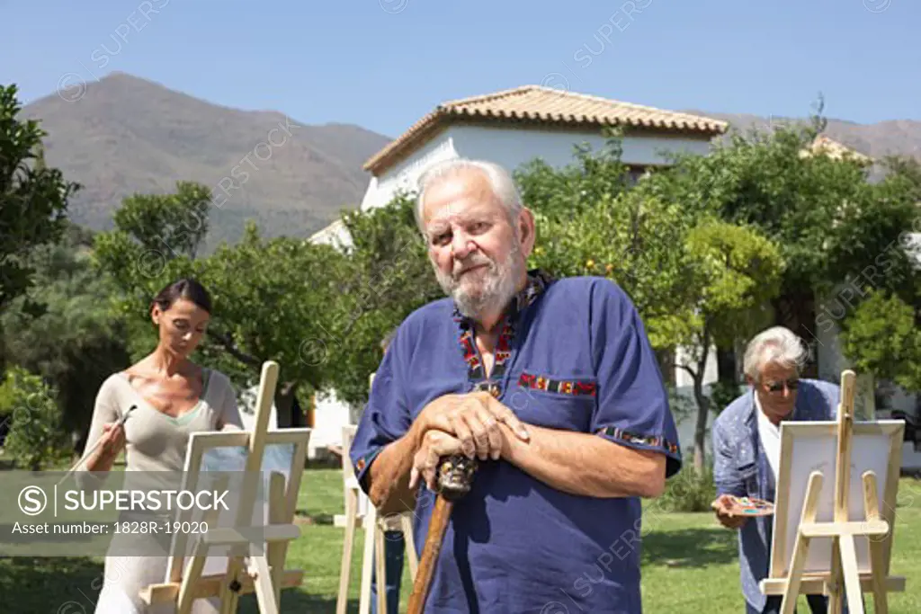 People at Painting Class, Casares, Spain   