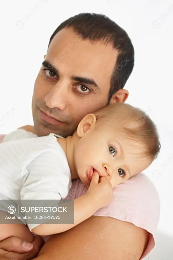 Portrait of Father and Baby   