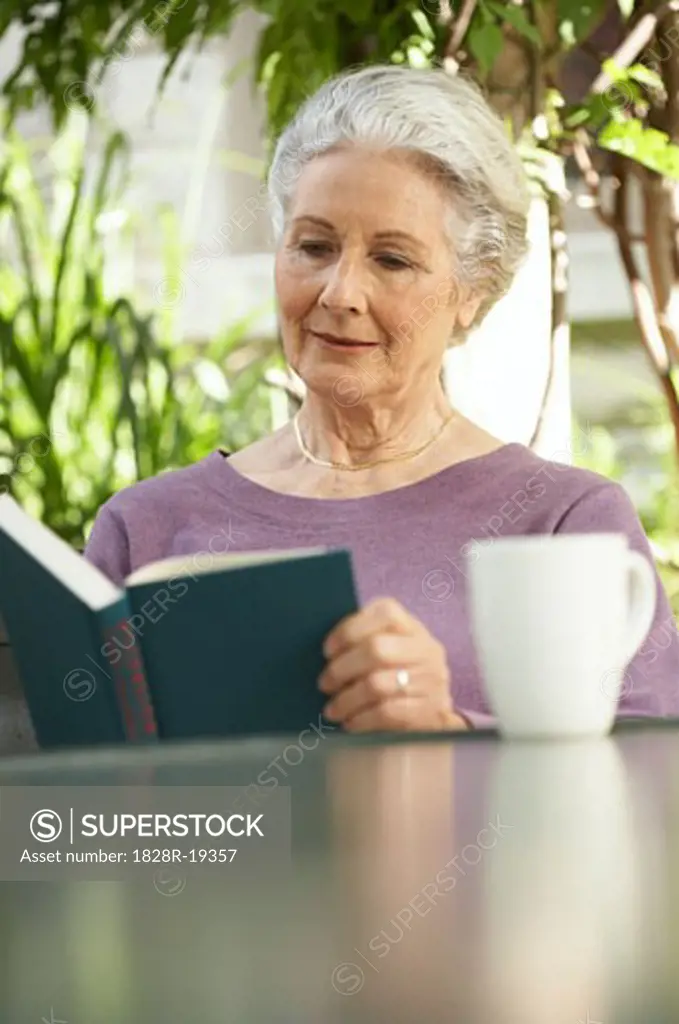 Portrait of Woman Reading Book   
