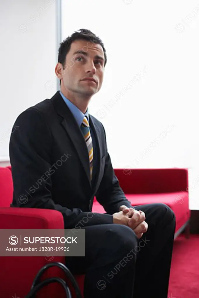 Portrait of Businessman Indoors   