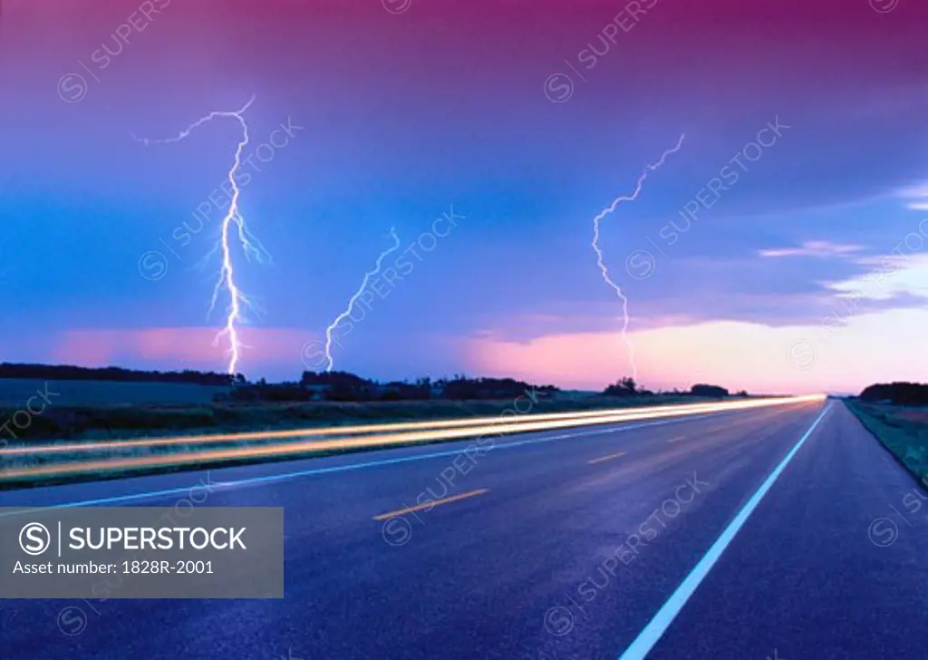 Lightning and Road   