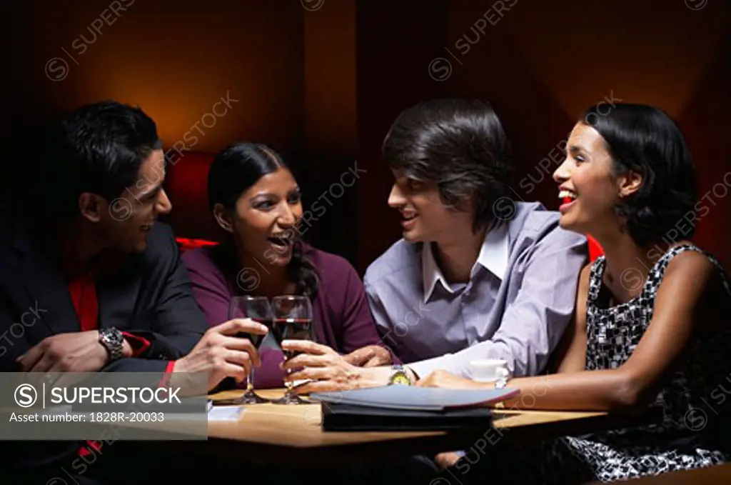 Friends at a Restaurant   