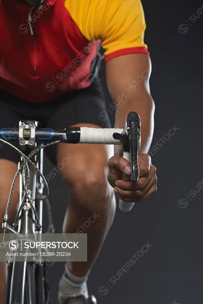 Man Cycling   